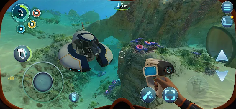 Fondale e creature marine in Subnautica